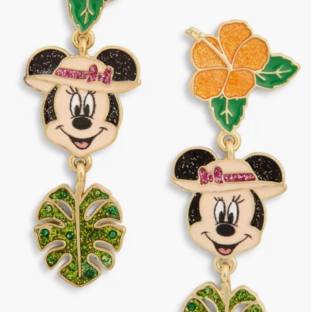 Minnie Mouse Tropical Earrings